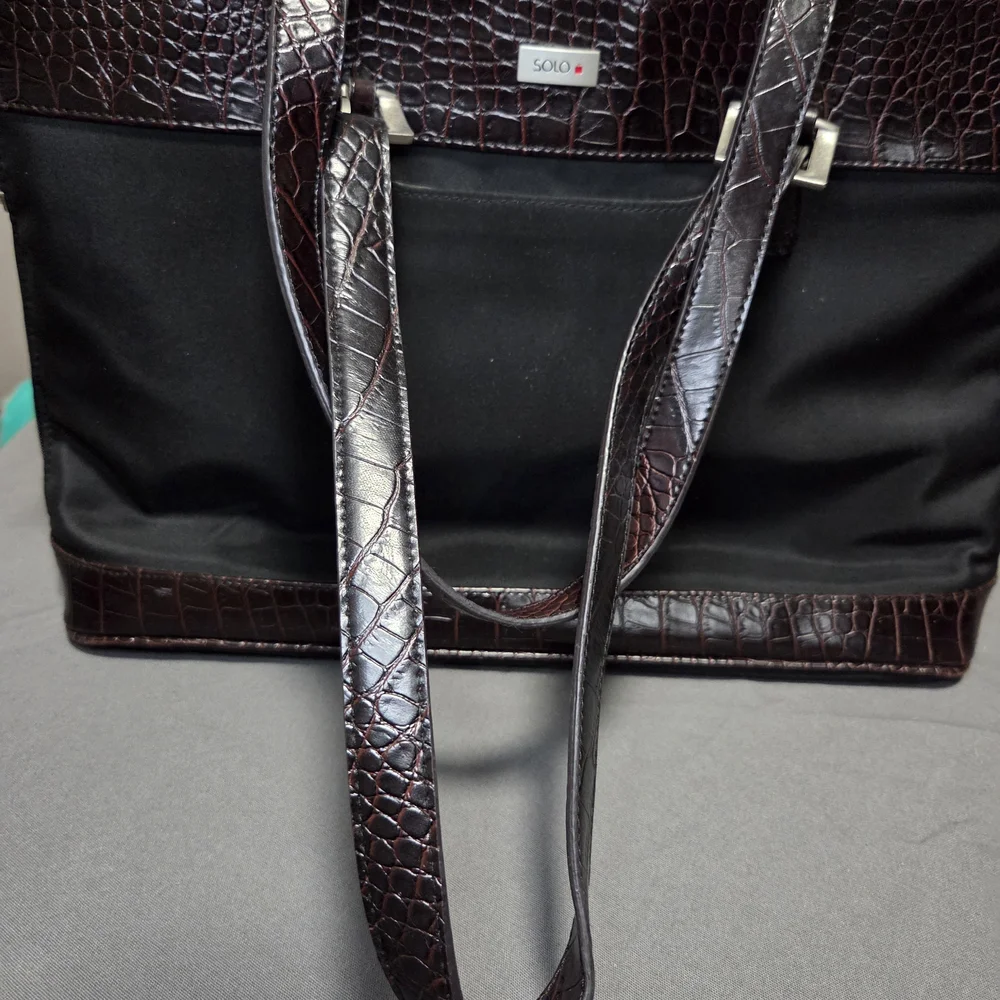 Solo Black and Brown Men's Bag
